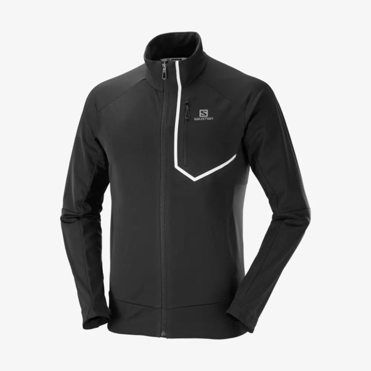 Chaquetas Salomon Gore Tex Infinium Windstopper Pro Hombre Negros | MX LRJG472